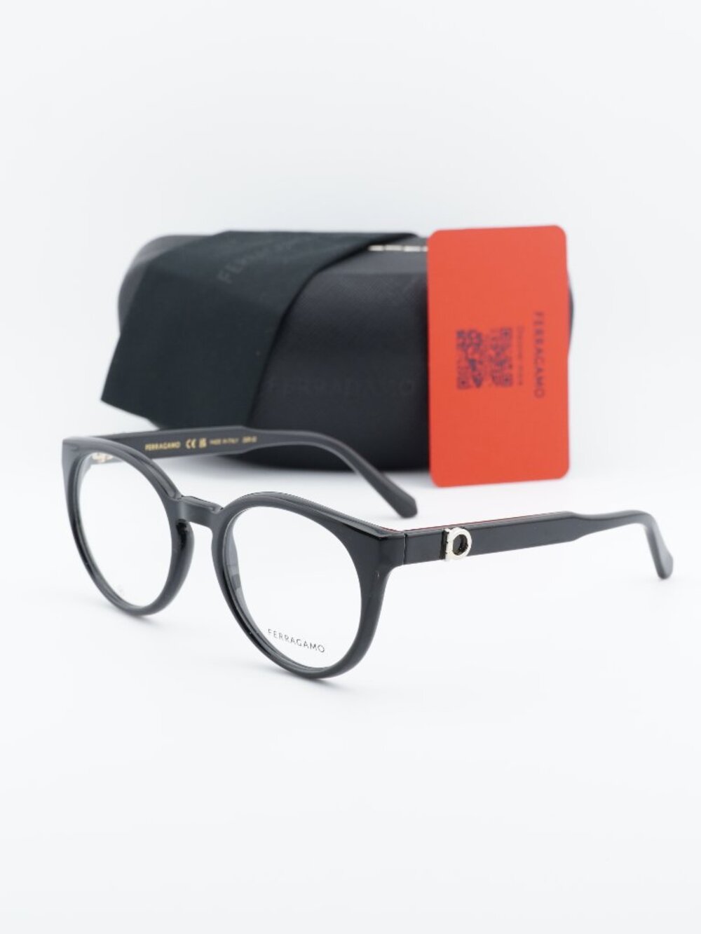 Salvatore Ferragamo SF3032E 001 Round Eyeglasses – Black 51mm